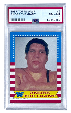 Andre The Giant #2 1987 PSA 8 (NM-MT) Topps WWF Wrestling