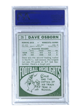 Dave Osborn 1968 Topps #29 PSA 8 Football Card