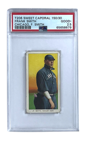Frank Smith (Chicago, F. Smith) 1909 T206 Sweet Caporal 150/30 PSA 2.5 Baseball Card