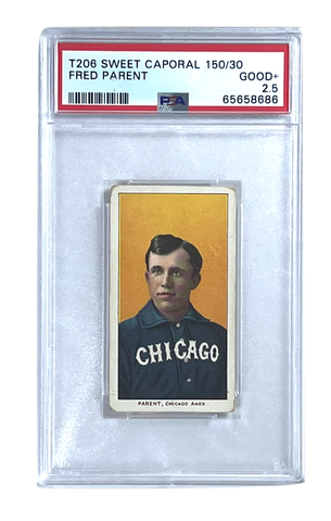 Fred Parent 1909 T206 Sweet Caporal 150/30 PSA 2.5 Baseball Card