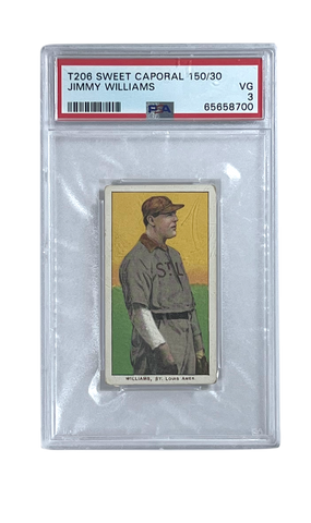 Jimmy Williams 1909 T206 Sweet Caporal 150/30 PSA 3 Baseball Card