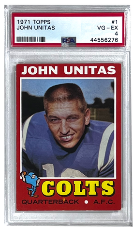 John Unitas (HOF) 1971 PSA 4 Topps Football Card