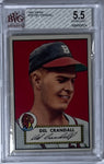 Del Crandall 1952 Topps #162 BVG 5.5 (EX+) Baseball Card