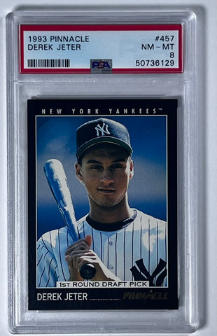 Derek Jeter 1993 Pinnacle #457 PSA 8 (NM-MT) Baseball Card