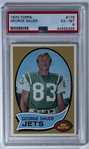 George Sauer 1970 Topps #176 PSA 6 (EX-MT) Football card