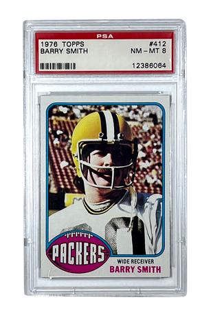 Barry Smith 1976 Topps #412 PSA 8 (NM-MT) Football Card