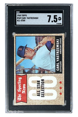 Carl Yastrzemski (HOF) 1968 Topps All Star #369 SGC 7.5 (NM+) Baseball Card