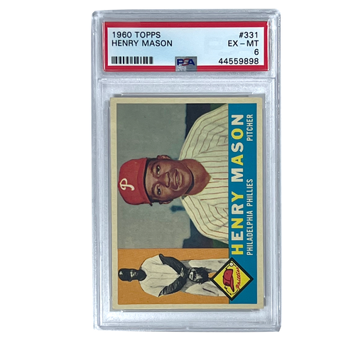 Henry Mason 1960 Topps #331 PSA 6 (EX-MT) Baseball Card