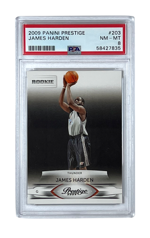 James Harden 2009 Panini Prestige #203 PSA 8 (NM-MT) Basketball Card