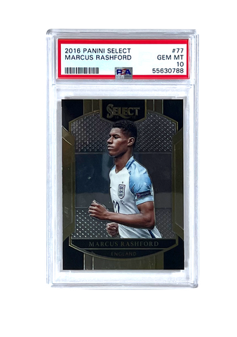 Marcus Rashford 2016 Panini Select #77 PSA 10 (GEM MT) Football Card
