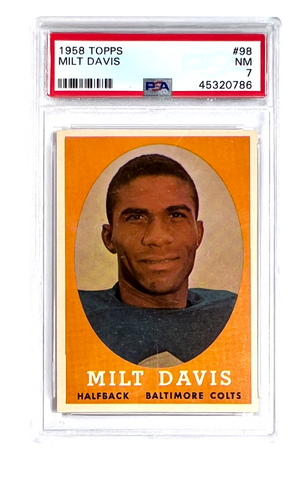 Milt Davis 1958 Topps #98 PSA 7 (NM) Football Card