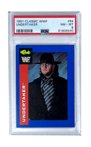 The Undertaker 1991 #64 Classic WWF PSA 8 (NM-MT) Wrestling Card